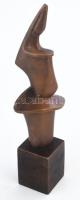 Fenyvesi Márta (1956 - ): Perdület. In memoriam Dienes Valéria. Orkesztika. Bronz. Jelzett. 32 cm