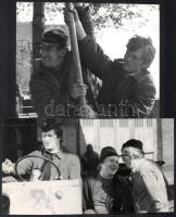 cca 1970-1980 Magyar filmek werkfotói, sérülésekkel, 12×18 cm