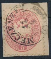 1864 5kr "MECZENZÉF" (Gudlin 80 p)