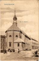 Eperjes, Presov; Ágostai evangélikus templom. Divald kiadása / Lutheran church (Rb)