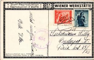 Zum neuen Jahre die besten Glückwünsche / Német és héber nyelvű zsidó újévi művészi üdvözlőlap. Juda...