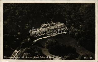 1931 Wien, Vienna, Bécs XIX. Fliegeraufnahme vom Schloss-Hotel Cobenzl, Hans Hübner / aerial view of the castle hotel (EK)