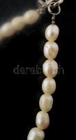 Tenyésztett gyöngy nyaklánc, h: 42 cm