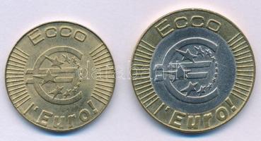 Olaszország 1997. 50c + 1E fantáziaveretek T:AU
Italy 1997. 50 Cents + 1 Euro fantasy coins C:AU