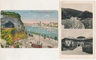 Budapest - 8 db régi képeslap vegyes minőségben