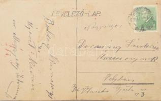 Molnár C. Pál (1894-1981): Hölgyek. Akvarell, karton. Jelzett (M. P. 920). Hátoldala képeslapként po...