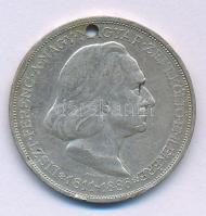 1936. 2P Ag "Liszt Ferenc" T:F hátlap lecsiszolva, gravírozva, lyukasztva Adamo P7.3