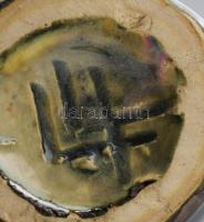 Jelzett (Wiener Werkstätte?) váza, cca 1920, alján kis lepattanással, m: 21 cm