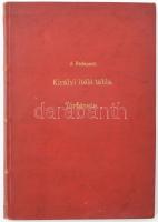 Nyeviczkey Antal: A budapesti királyi itélőtábla története. 1861. évi május 1-től. ? 1881. évi május 4-ig. Különlenyomat az "Ügyvédek Lapjá"-ból. Bp., 1891., Márkus Samu-ny., XVIII., 3-177+3 p. Átkötött aranyozott egészvászon-kötés, kissé kopott, foltos borítóval, aláhúzásokkal, a címlap hátoldalán ceruzás bejegyzésekkel.