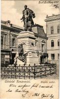 1904 Komárom, Komárno; Klapka szobor. E.D. 42. / statue (EK)