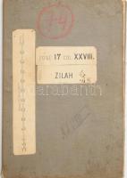 1886 Zilah és környékének katonai térképe, Zone 17. Col. XXVIII., 1:75 000, 38×52 cm