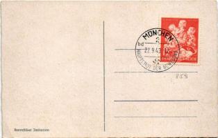 München, Munich; Haus der deutschen Kunst / museum, automobiles. Ottmar Zieher (EK) + "1943 Mün...