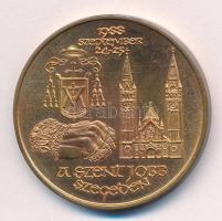 Fritz Mihály (1947- ) 1988. "Szent István és Gizella - MÉE / A Szent Jobb Szegeden" kétold...