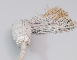 Art deco kéküveg pipere szett, 3 részes, lepattanással, m: 16 cm alatt