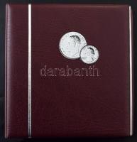 33db-os vegyes afrikai bankjegy gyűjtemény dekoratív négygyűrűs bordó műbőr "NUMIS Leuchtturm&q...