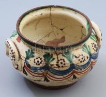 Komatál. Kolozsvár, cca 19. sz. közepe, második fele, restaurált, d: 16 cm