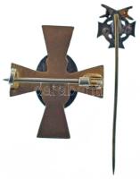 Csehszlovákia 1914-1915. "Olmütz" zománcozott bronz adományozási kereszt + 1916. "Kat...