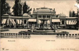 1902 Kolozsvár, Cluj; Sétatéri kioszk. Kováts P. Fiai kiadása / park restaurant, kiosk (b)