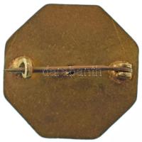 Osztrák-Magyar Monarchia 1916. "K. K. GES. V. Ö. SILB. KREUZE" zománcozott bronz kitűző, a...