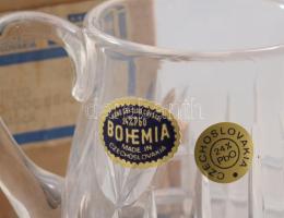 Bohemia ólomkristály kiöntő, címkével jelzett, dobozában, m: 11 cm