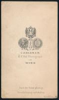 cca 1862 Wittelsbach Erzsébet, Sisi (1837-1898) császár- és királyné portréja, keményhátú fotó Ludwi...