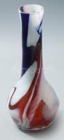 Színezett vintage váza, m: 26 cm