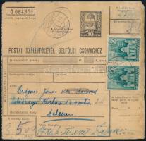 1942 Szállítólevél 2 x 40f bélyeggel "NAGYSAJÓ" - Debrecen