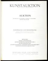 1990 Hampel München Kunstauktion. Benne antik tárgyak, közte üvegek, modern üvegek és modern kerámiá...