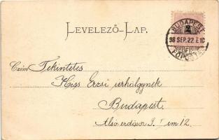 1898 (Vorläufer) Budapest I. Mátyás templom, pesti rakpart (EK)