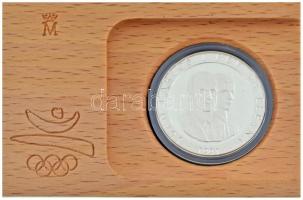 Spanyolország 1991. 2000P Ag "Nyári Olimpia 1992 Barcelona - Bowling" fa dísztokban, tanús...