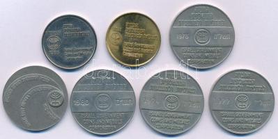 Izrael 1974-1986. 7xklf, az izraeli pénzverő által kiadott emlékérem T:AU,XF
Israel 1974-1986. 7xdi...
