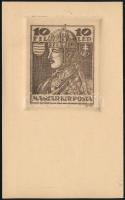 1921 Károly 10f sorszámozott Libellus emléklap (500 példány készült)