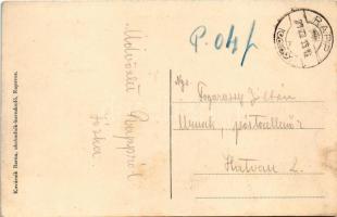 1939 Rapp, Rapovce; Hlavné namestie / Fő utca, templom. Kovácsik Barna kiadása / street, church (r)