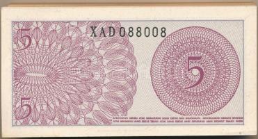 Indonézia 1964. 5s (101x) sorszámkövető sorozatokkal T:AU-VF pici szakadás, folt
Indonesia 1964. 5 ...