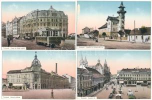 Temesvár, Timisoara; Régi képeslap füzet 12 kitépett lappal / pre-1945 postcard booklet with 12 torn out postcard