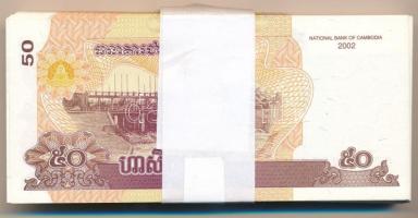 Kambodzsa 2002. 50R (97x) sorszámkövetők T:UNC,AU
Cambodia 2002. 50 Riels (97x) consecutive serial ...