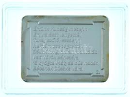 DN "A Himnusz emlékérmeken - 3. versszak" ezüstözött, multicolor rézötvözet emlékérem kaps...