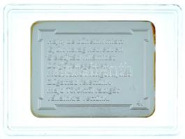 DN "A Himnusz emlékérmeken - 4. versszak" ezüstözött, multicolor rézötvözet emlékérem kaps...