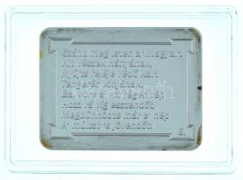 DN "A Himnusz emlékérmeken - 8. versszak" ezüstözött, multicolor rézötvözet emlékérem kaps...