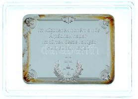 DN "A Szózat emlékérmeken - 4. versszak" ezüstözött, multicolor rézötvözet emlékérem (36x4...