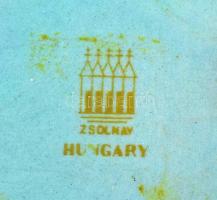 1981. "Rokkantak Nemzetközi Éve 1981 - Pécs" eozin mázas Zsolnay kerámia plakett tokban (8...