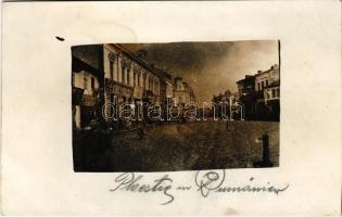 Ploiesti, Ploesti, Ploesci; a város a német megszállás alatt, George Radulescu üzlete / WWI town during the German military occupation, shops. photo (fl)