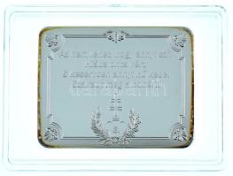 DN "A Szózat emlékérmeken - 8. versszak" ezüstözött, multicolor rézötvözet emlékérem (36x4...