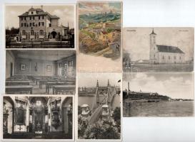 60 db RÉGI magyar város képeslap vegyes minőségben