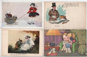 85 db RÉGI motívum képeslap vegyes minőségben: szignósak is!