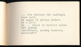 Gáspár Sándor: Dani. Kádár Jánosnak DEDIKÁLT! H.n., 1975. Vászonkötésben, jó állapotban