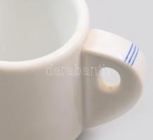 Epiag Hüttl, Bán és Mihalik porcelán csézze, KT monogrammal, m: 7 cm