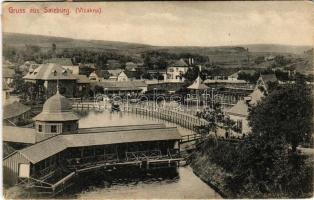 1908 Vízakna, Salzburg, Ocna Sibiului; fürdő / spa