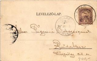 1901 Parád-gyógyfürdő, Födött sétány. Klein Mór kiadása (EB)