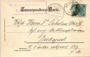 1902 Pasterzengletscher, Franz Josefs-Höhe / hikers (EK)